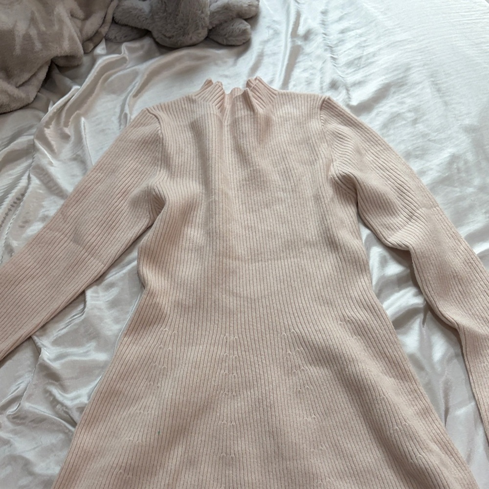 Elegant Ribbed Knit Dress